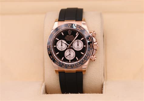 rolex daytona rose gold with leather strap|126515ln.